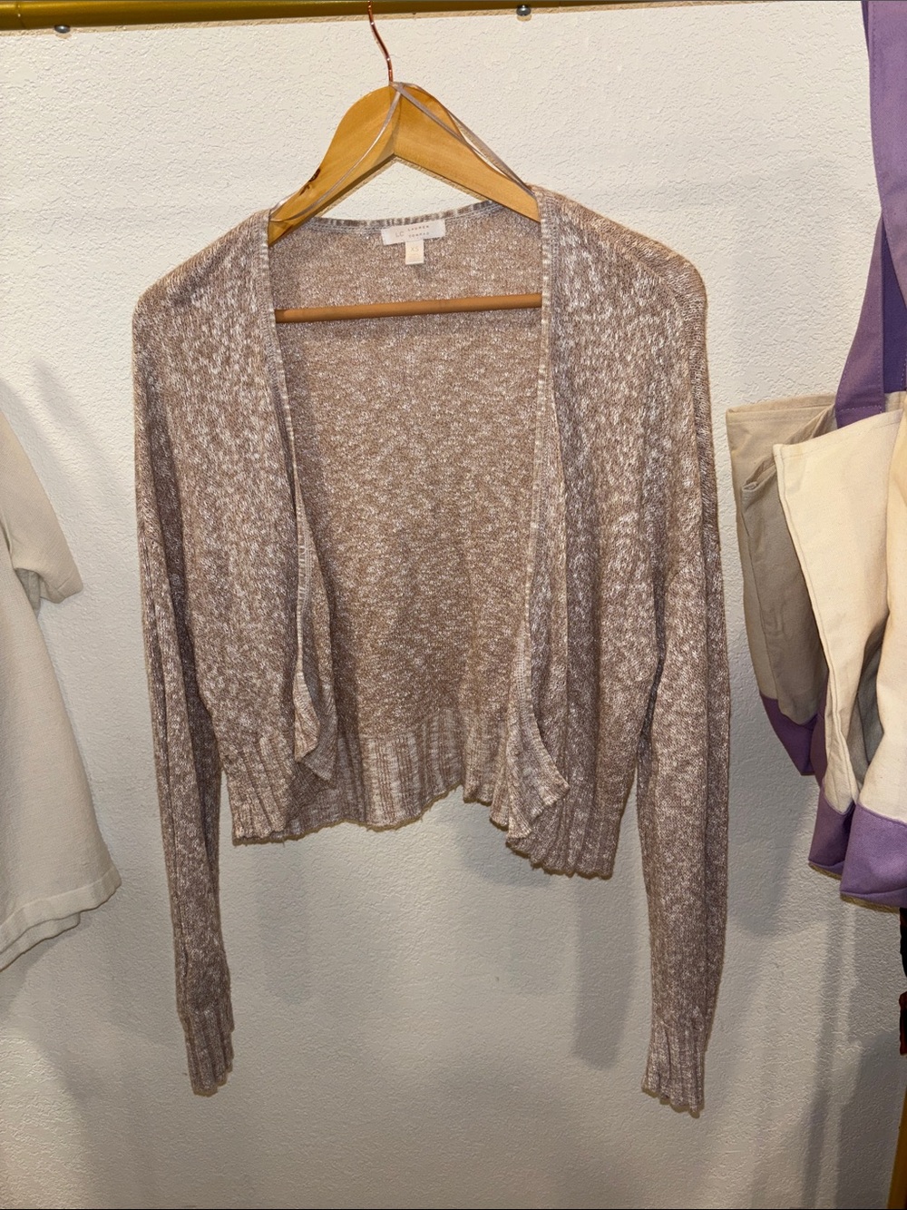 Pink Open-Front Women’s Cardigan Sweater